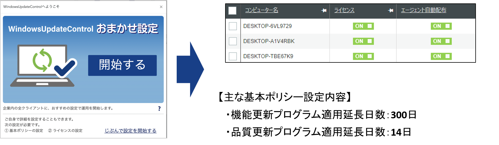 WindowsUpdateControl おまかせ設定機能