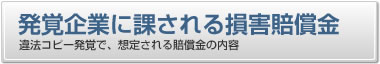 発覚企業に課される損害賠償金