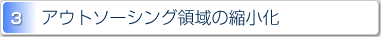 3.アウトソーシング領域の縮小化